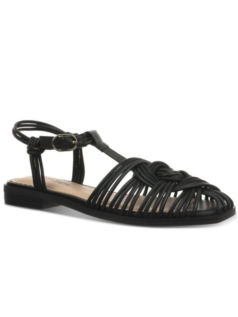 79$ on 34th Tyllee Fisherman Ankle Strap Sandals Women's Size 7.5M US Black
